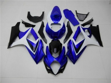 Carene Suzuki GSXR 1000 K7 07-08 - Blu Bianco Nero
