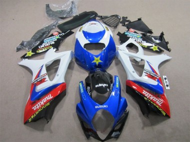 Carene Suzuki GSXR 1000 K7 07-08 - Blu Bianco Rockstar