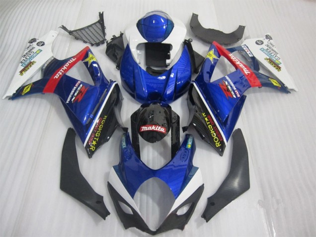 Carene Suzuki GSXR 1000 K7 07-08 - Blu Nero Rockstar Carene Suzuki GSXR 1000 K7 07-08 - Blu Nero Rockstar