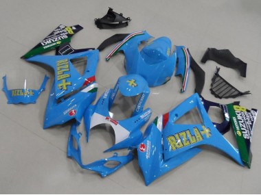 Carene Suzuki GSXR 1000 K7 07-08 - Blu Rizla