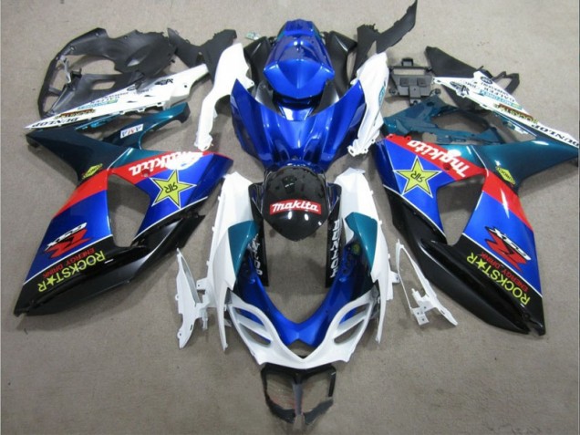 Carene Suzuki GSXR 1000 K9 09-16 - Blu Bianco Rockstar Carene Suzuki GSXR 1000 K9 09-16 - Blu Bianco Rockstar