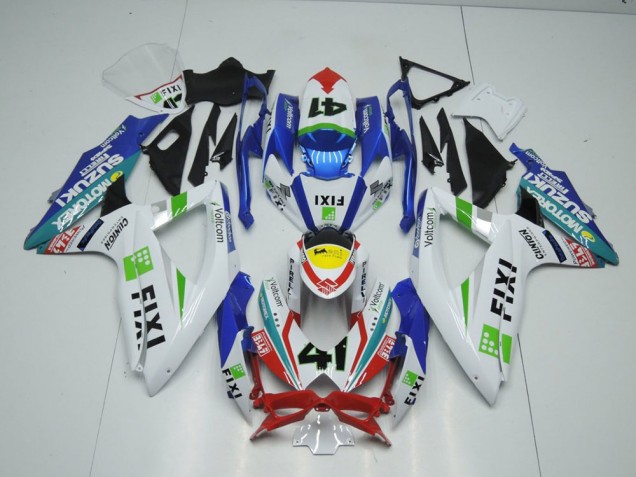 Carene Suzuki GSXR 1000 K9 09-16 - Fixi Blu Carene Suzuki GSXR 1000 K9 09-16 - Fixi Blu
