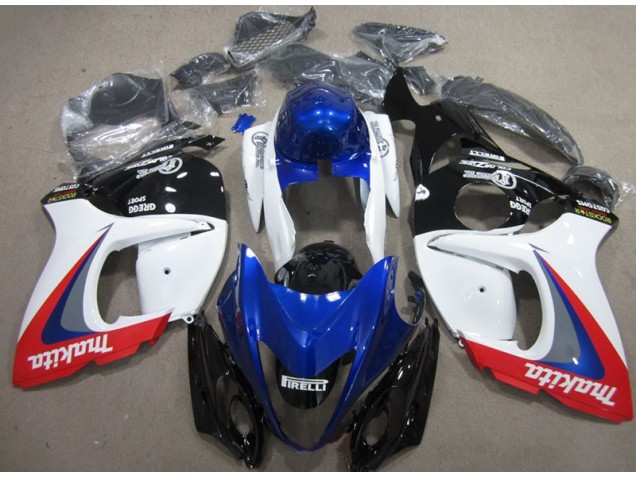 Carene Suzuki GSXR 1300 Hayabusa 08-19 - Bianco Blu Makita Carene Suzuki GSXR 1300 Hayabusa 08-19 - Bianco Blu Makita