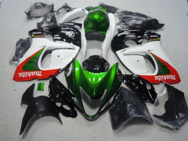 Carene Suzuki GSXR 1300 Hayabusa 08-19 - Bianco Verde Makita