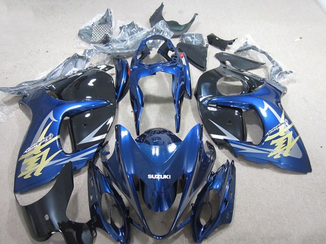 Carene Suzuki GSXR 1300 Hayabusa 08-19 - Blu Bianco Oro Decal Carene Suzuki GSXR 1300 Hayabusa 08-19 - Blu Bianco Oro Decal