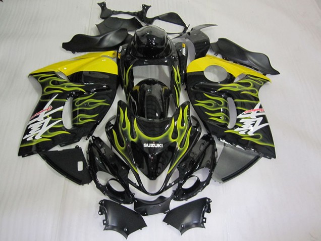 Carene Suzuki GSXR 1300 Hayabusa 08-19 - Nero Giallo Fiamma Carene Suzuki GSXR 1300 Hayabusa 08-19 - Nero Giallo Fiamma