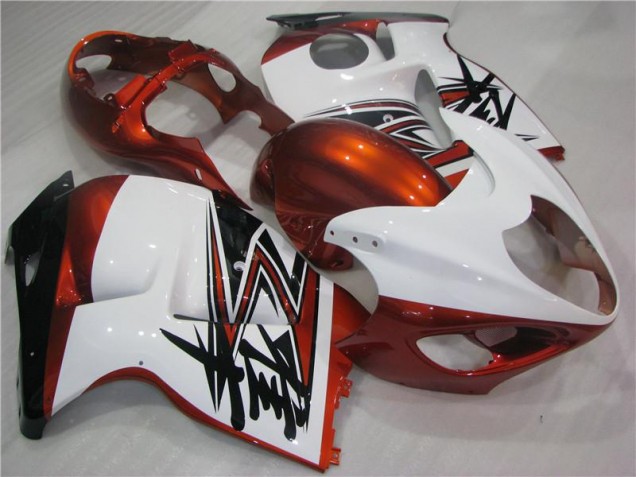 Carene Suzuki GSXR 1300 Hayabusa 96-07 - Arancia Bianco Nero Carene Suzuki GSXR 1300 Hayabusa 96-07 - Arancia Bianco Nero