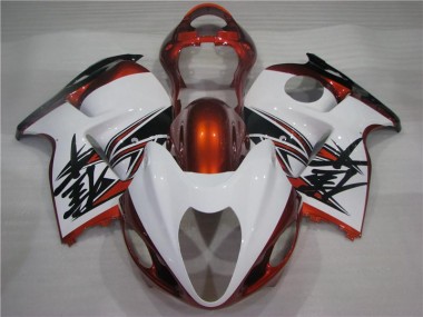 Carene Suzuki GSXR 1300 Hayabusa 96-07 - Arancia Bianco Nero