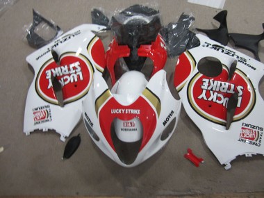 Carene Suzuki GSXR 1300 Hayabusa 96-07 - Bianco Lucky Strike Motul
