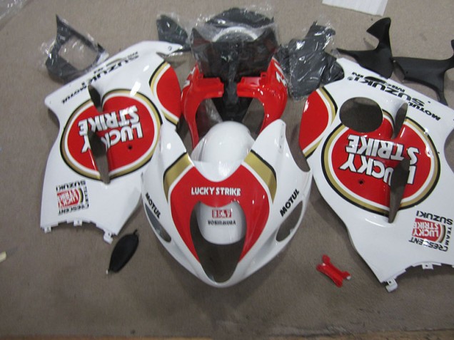 Carene Suzuki GSXR 1300 Hayabusa 96-07 - Bianco Lucky Strike Motul