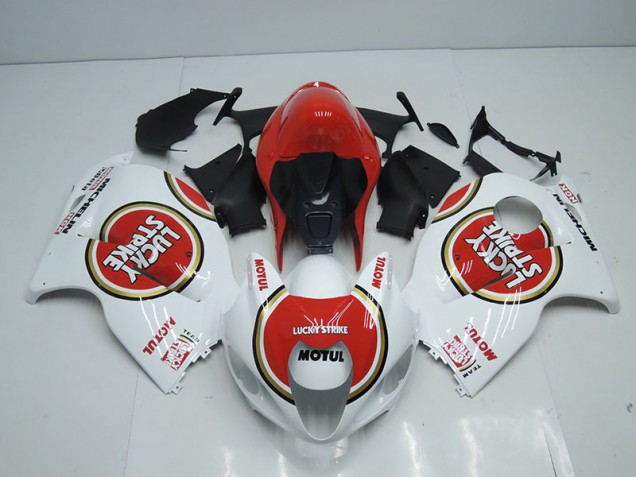 Carene Suzuki GSXR 1300 Hayabusa 96-07 - Bianco Rosso Lucky Strike Motul Carene Suzuki GSXR 1300 Hayabusa 96-07 - Bianco Rosso Lucky Strike Motul
