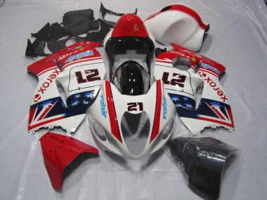 Carene Suzuki GSXR 1300 Hayabusa 96-07 - Bianco Rosso Xerox 21