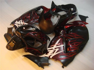 Carene Suzuki GSXR 1300 Hayabusa 96-07 - Nero Rosso Fiamma