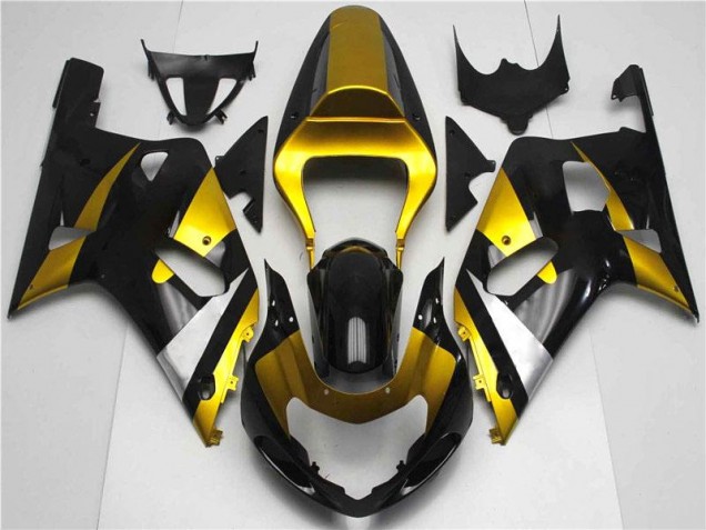 Carene Suzuki GSXR 600 / 750 K1 K2 K3 01-03 - Oro Nero Carene Suzuki GSXR 600 / 750 K1 K2 K3 01-03 - Oro Nero