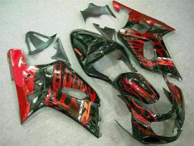 Carene Suzuki GSXR 600 / 750 K1 K2 K3 01-03 - Rosso Nero