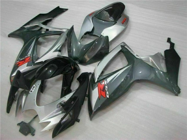 Carene Suzuki GSXR 600 / 750 K6 06-07 - Argento Nero Carene Suzuki GSXR 600 / 750 K6 06-07 - Argento Nero