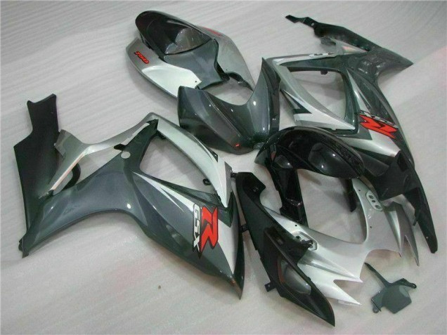 Carene Suzuki GSXR 600 / 750 K6 06-07 - Argento Nero Carene Suzuki GSXR 600 / 750 K6 06-07 - Argento Nero