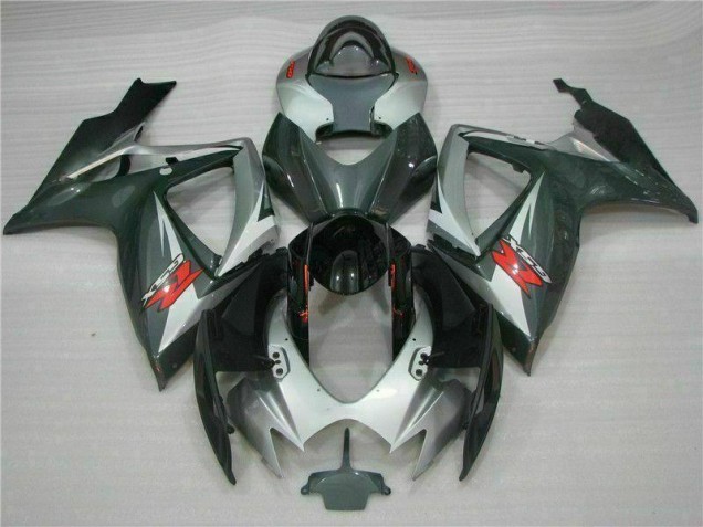 Carene Suzuki GSXR 600 / 750 K6 06-07 - Argento Nero Carene Suzuki GSXR 600 / 750 K6 06-07 - Argento Nero