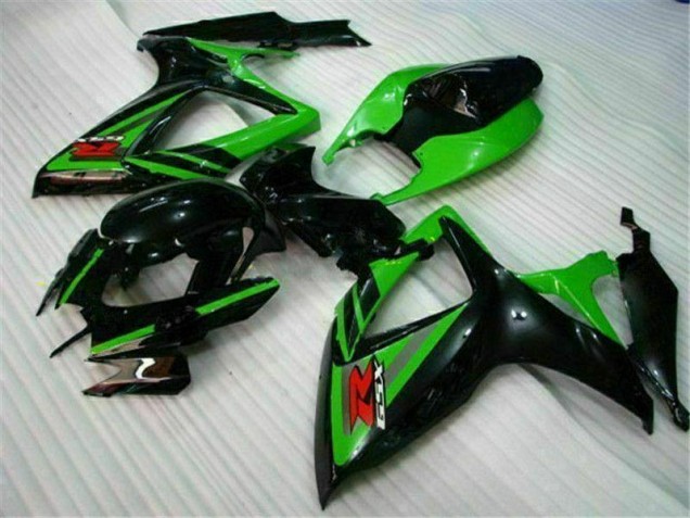 Carene Suzuki GSXR 600 / 750 K6 06-07 - Nero Verde Carene Suzuki GSXR 600 / 750 K6 06-07 - Nero Verde