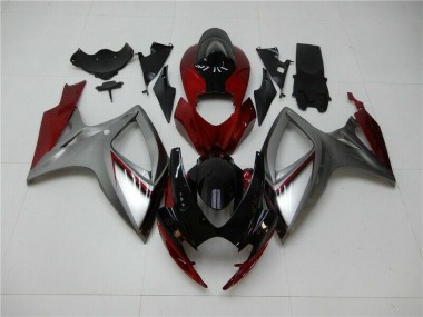 Carene Suzuki GSXR 600 / 750 K6 06-07 - Rosso Argento