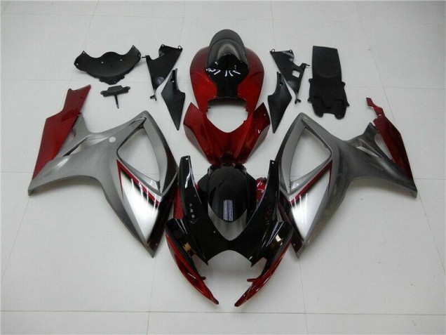 Carene Suzuki GSXR 600 / 750 K6 06-07 - Rosso Argento Carene Suzuki GSXR 600 / 750 K6 06-07 - Rosso Argento