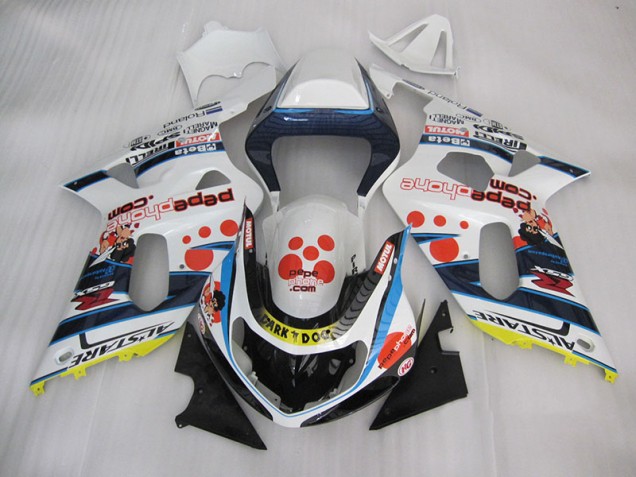 Carene Suzuki GSXR 600 K1 K2 K3 01-03 - Bianco Blu Dark Dog Carene Suzuki GSXR 600 K1 K2 K3 01-03 - Bianco Blu Dark Dog