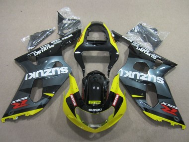Carene Suzuki GSXR 600 K1 K2 K3 01-03 - Nero Giallo Motul