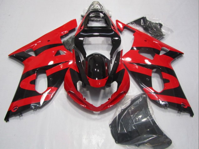 Carene Suzuki GSXR 600 K1 K2 K3 01-03 - Nero Rosso Carene Suzuki GSXR 600 K1 K2 K3 01-03 - Nero Rosso