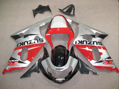 Carene Suzuki GSXR 600 K1 K2 K3 01-03 - Rosso Argento