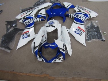 Carene Suzuki GSXR 600 K11 11-24 - Blu Bianco Lucky Strike Motul