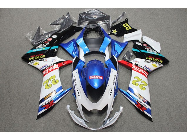 Carene Suzuki GSXR 600 K11 11-24 - Blu Bianco Rosso Rockstar 22 Carene Suzuki GSXR 600 K11 11-24 - Blu Bianco Rosso Rockstar 22