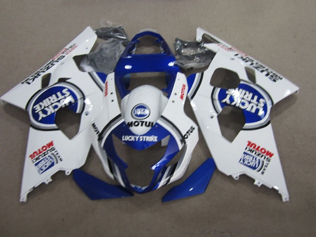 Carene Suzuki GSXR 600 K4 04-05 - Blu Bianco Lucky Strike Motul Carene Suzuki GSXR 600 K4 04-05 - Blu Bianco Lucky Strike Motul
