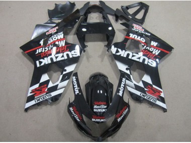 Carene Suzuki GSXR 600 K4 04-05 - Nero Rosso Telefumia Movistar