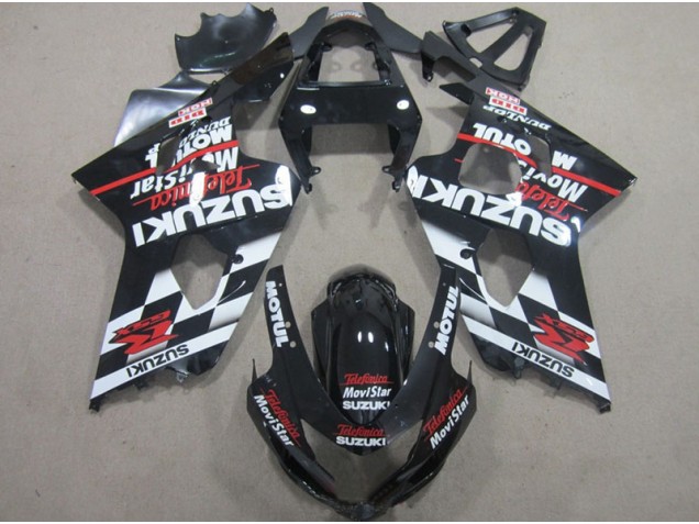 Carene Suzuki GSXR 600 K4 04-05 - Nero Rosso Telefumia Movistar Carene Suzuki GSXR 600 K4 04-05 - Nero Rosso Telefumia Movistar