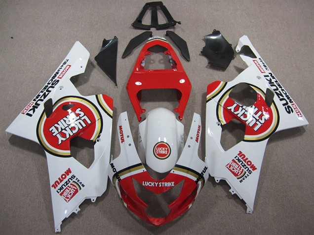 Carene Suzuki GSXR 600 K4 04-05 - Rosso Bianco Lucky Strike Motul Carene Suzuki GSXR 600 K4 04-05 - Rosso Bianco Lucky Strike Motul