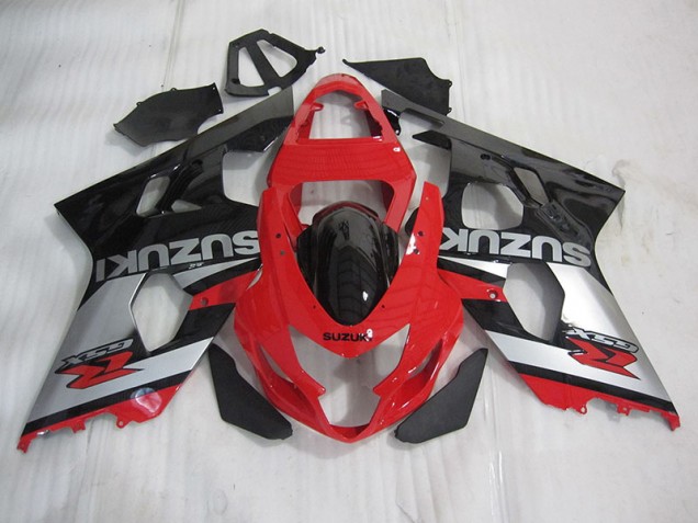 Carene Suzuki GSXR 600 K4 04-05 - Rosso Nero Argento Carene Suzuki GSXR 600 K4 04-05 - Rosso Nero Argento