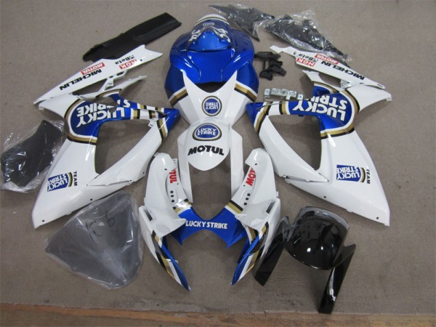 Carene Suzuki GSXR 600 K6 06-07 - Bianco Blu Lucky Strike Motul Carene Suzuki GSXR 600 K6 06-07 - Bianco Blu Lucky Strike Motul