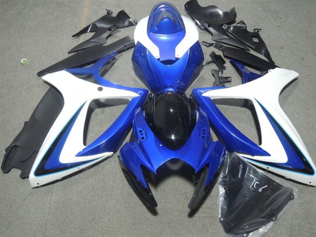 Carene Suzuki GSXR 600 K6 06-07 - Blu Bianco Nero Carene Suzuki GSXR 600 K6 06-07 - Blu Bianco Nero