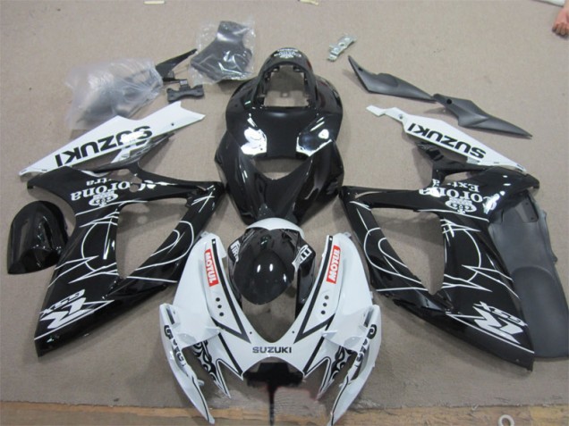 Carene Suzuki GSXR 600 K6 06-07 - Nero Bianco Corona Extra Motul Carene Suzuki GSXR 600 K6 06-07 - Nero Bianco Corona Extra Motul