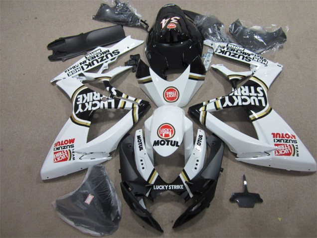 Carene Suzuki GSXR 600 K6 06-07 - Nero Bianco Lucky Strike Motul Carene Suzuki GSXR 600 K6 06-07 - Nero Bianco Lucky Strike Motul