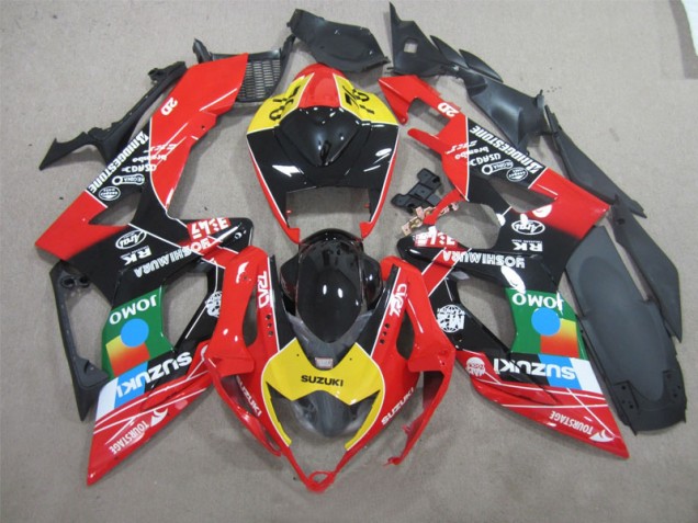 Carene Suzuki GSXR 600 K6 06-07 - Nero Rosso Giallo Jomo Carene Suzuki GSXR 600 K6 06-07 - Nero Rosso Giallo Jomo