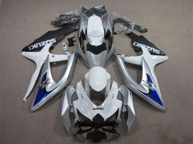 Carene Suzuki GSXR 600 K8 08-10 - Argento Blu Bianco Carene Suzuki GSXR 600 K8 08-10 - Argento Blu Bianco
