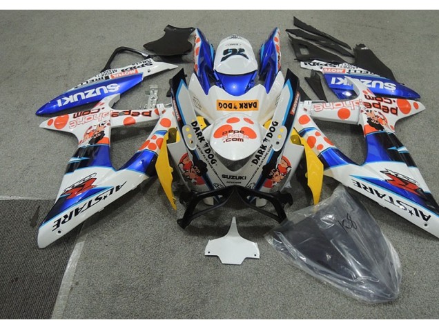 Carene Suzuki GSXR 600 K8 08-10 - Bianco Blu Dark Dog Carene Suzuki GSXR 600 K8 08-10 - Bianco Blu Dark Dog