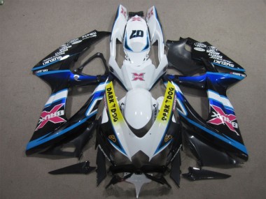 Carene Suzuki GSXR 600 K8 08-10 - Bianco Dark Dog 07