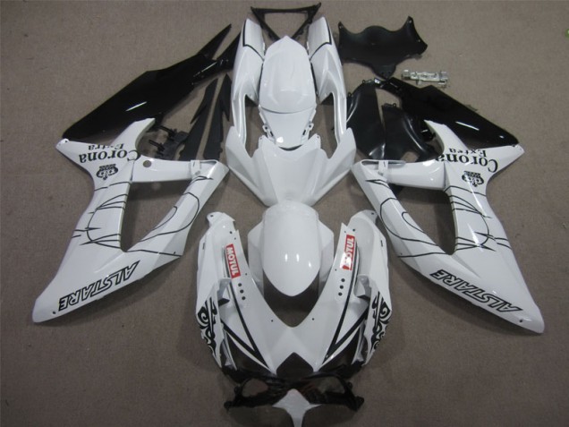 Carene Suzuki GSXR 600 K8 08-10 - Bianco Nero Corona Extra Motul Carene Suzuki GSXR 600 K8 08-10 - Bianco Nero Corona Extra Motul