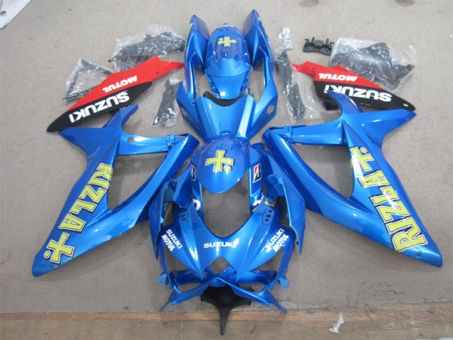 Carene Suzuki GSXR 600 K8 08-10 - Blu Giallo Rizla Bianco Motul Carene Suzuki GSXR 600 K8 08-10 - Blu Giallo Rizla Bianco Motul