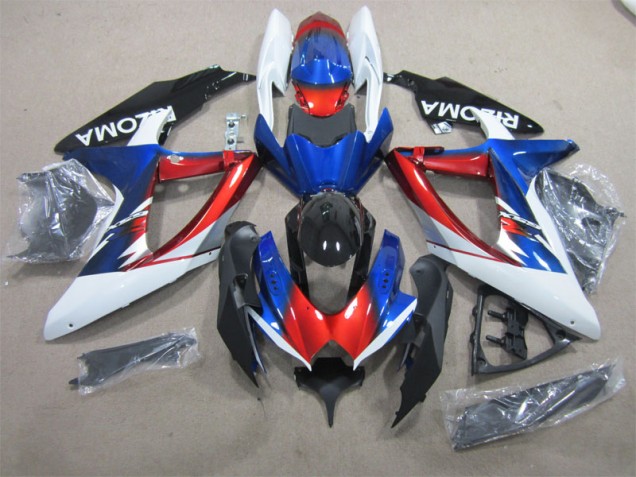 Carene Suzuki GSXR 600 K8 08-10 - Blu Rosso Bianco Carene Suzuki GSXR 600 K8 08-10 - Blu Rosso Bianco
