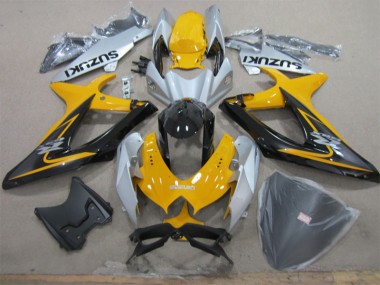 Carene Suzuki GSXR 600 K8 08-10 - Giallo Bianco Nero
