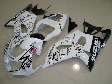 Carene Suzuki GSXR 750 K1 K2 K3 01-03 - Bianco Alstare Motul