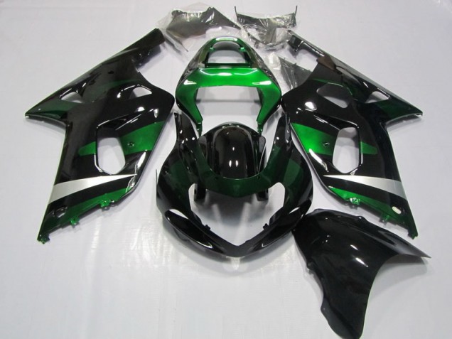 Carene Suzuki GSXR 750 K1 K2 K3 01-03 - Nero Verde Carene Suzuki GSXR 750 K1 K2 K3 01-03 - Nero Verde